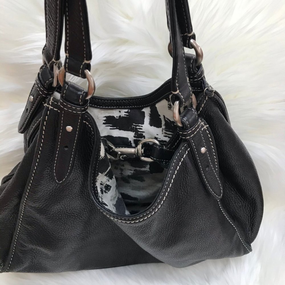 Black Woman Genuine Leather Shoulder Bag